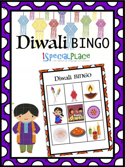 Diwali Bingo Speech Worksheets - 1SpecialPlace