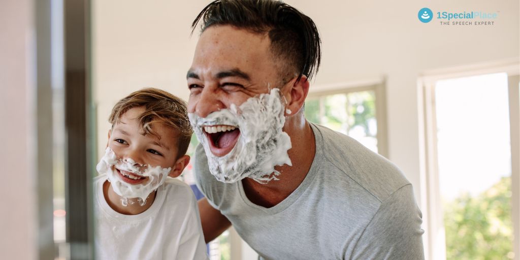 Speech Ideas with Shaving Cream for Kids