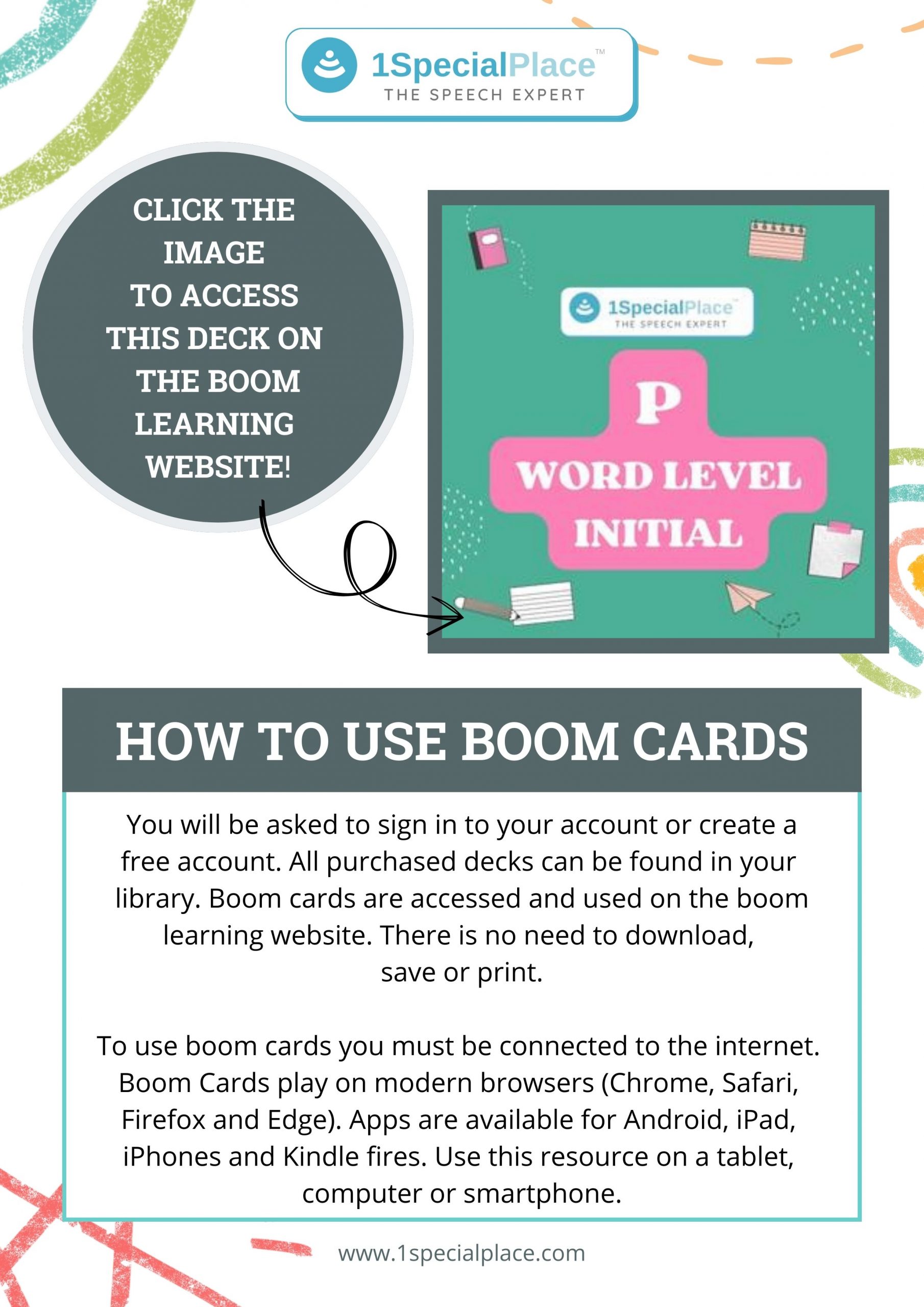 P word initial levels boom cards 2