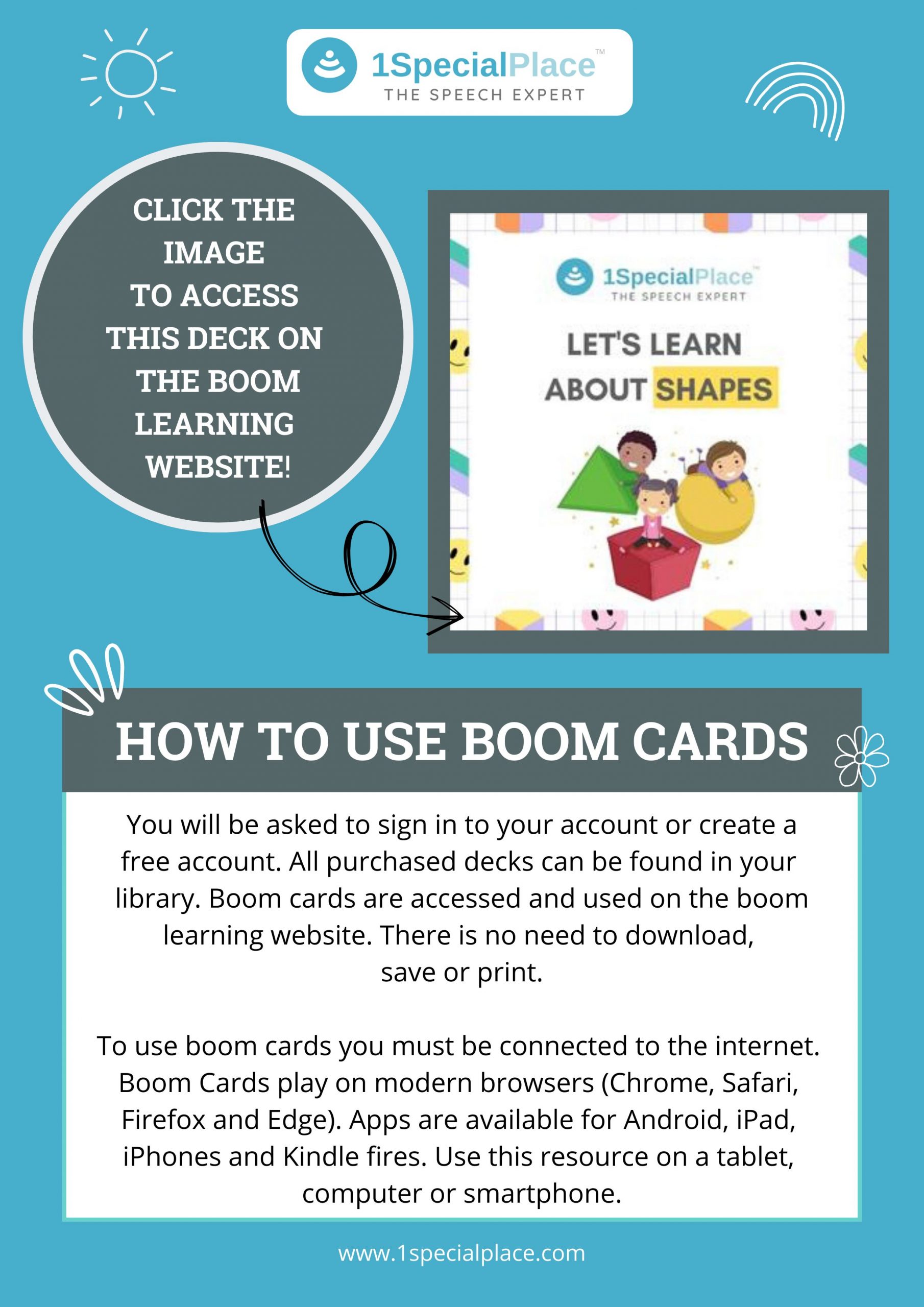 Vocabulary building shapes boom cards 2