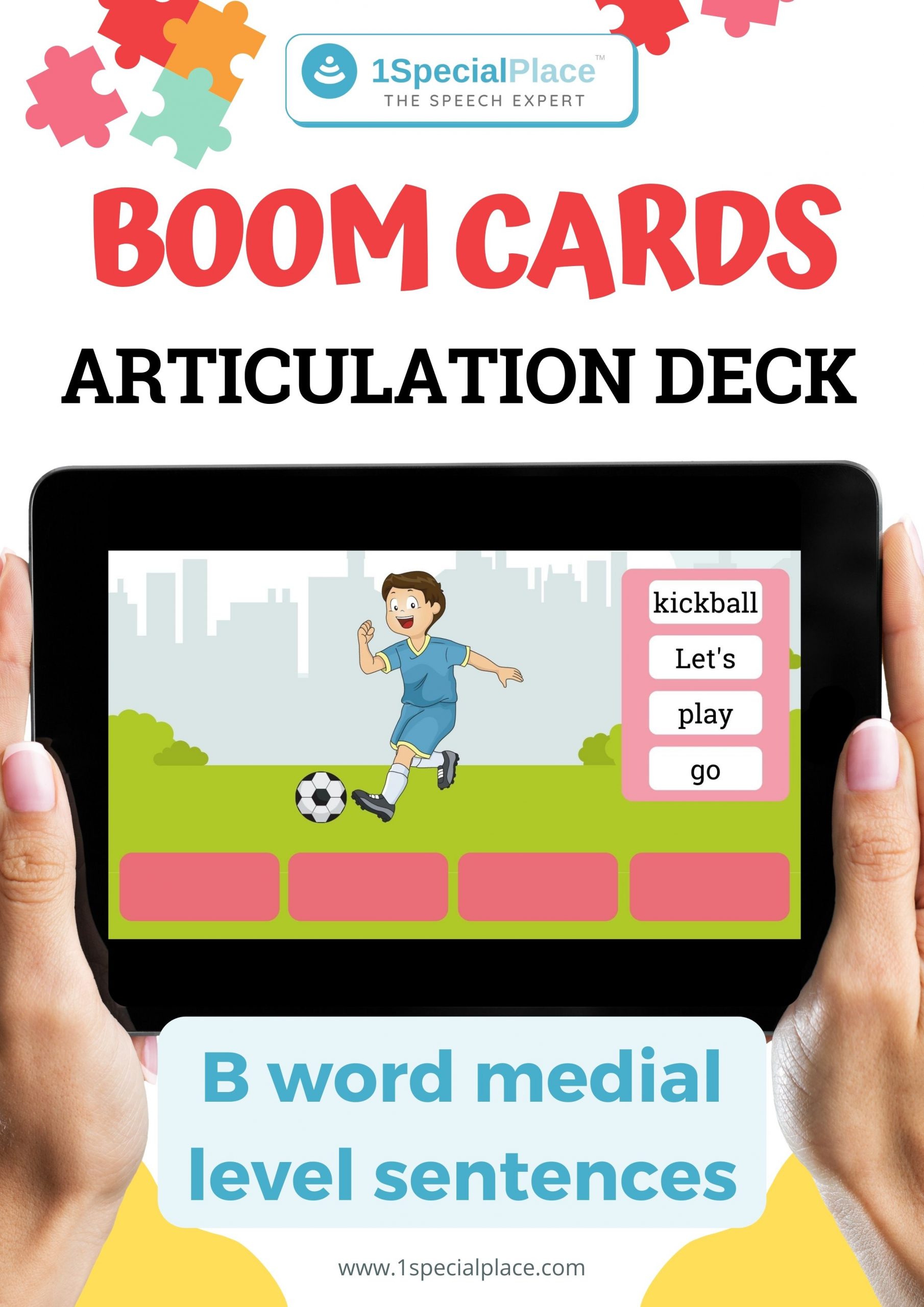 B word medial level sentences boom cards