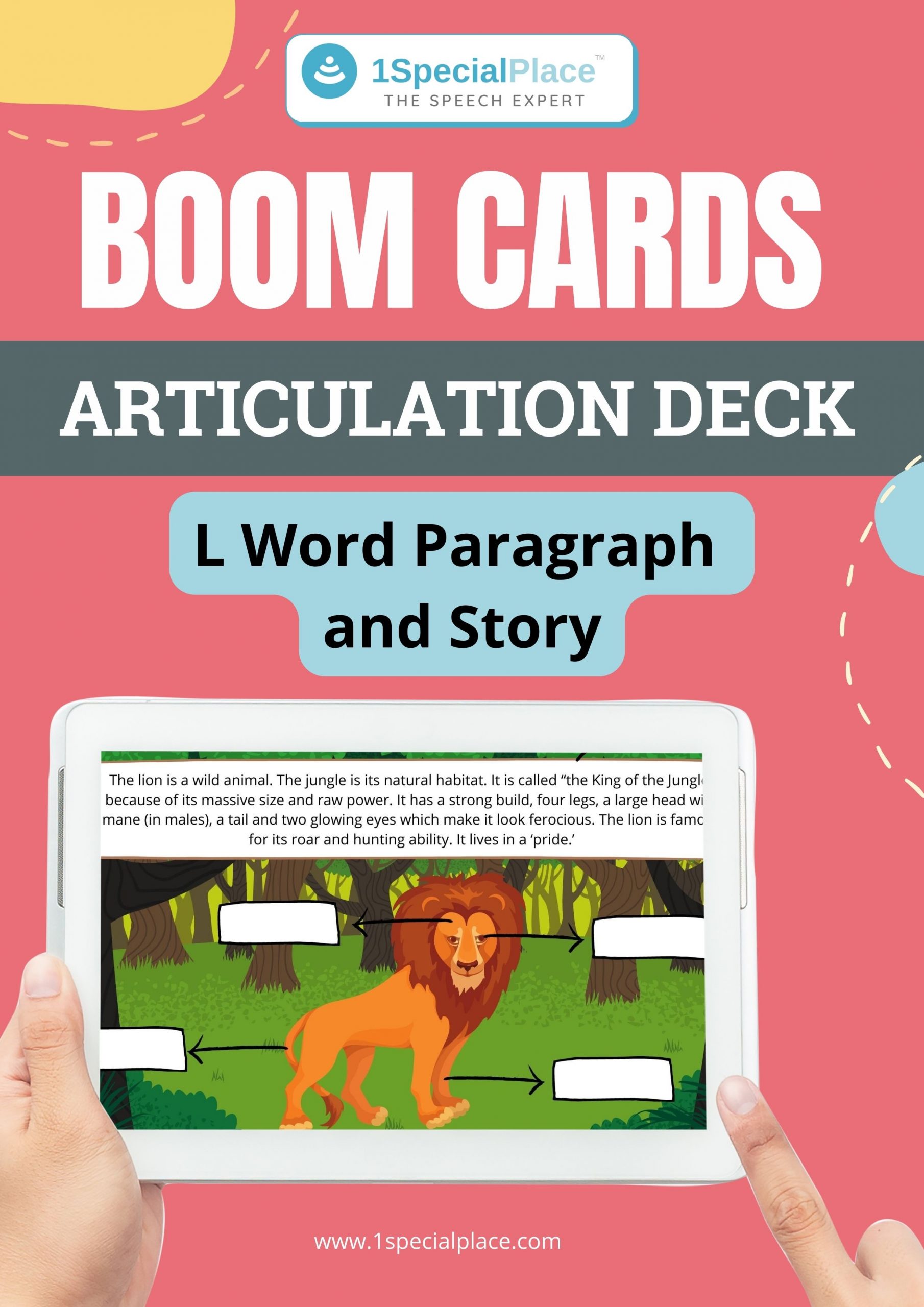 L paragraph and story boom cards