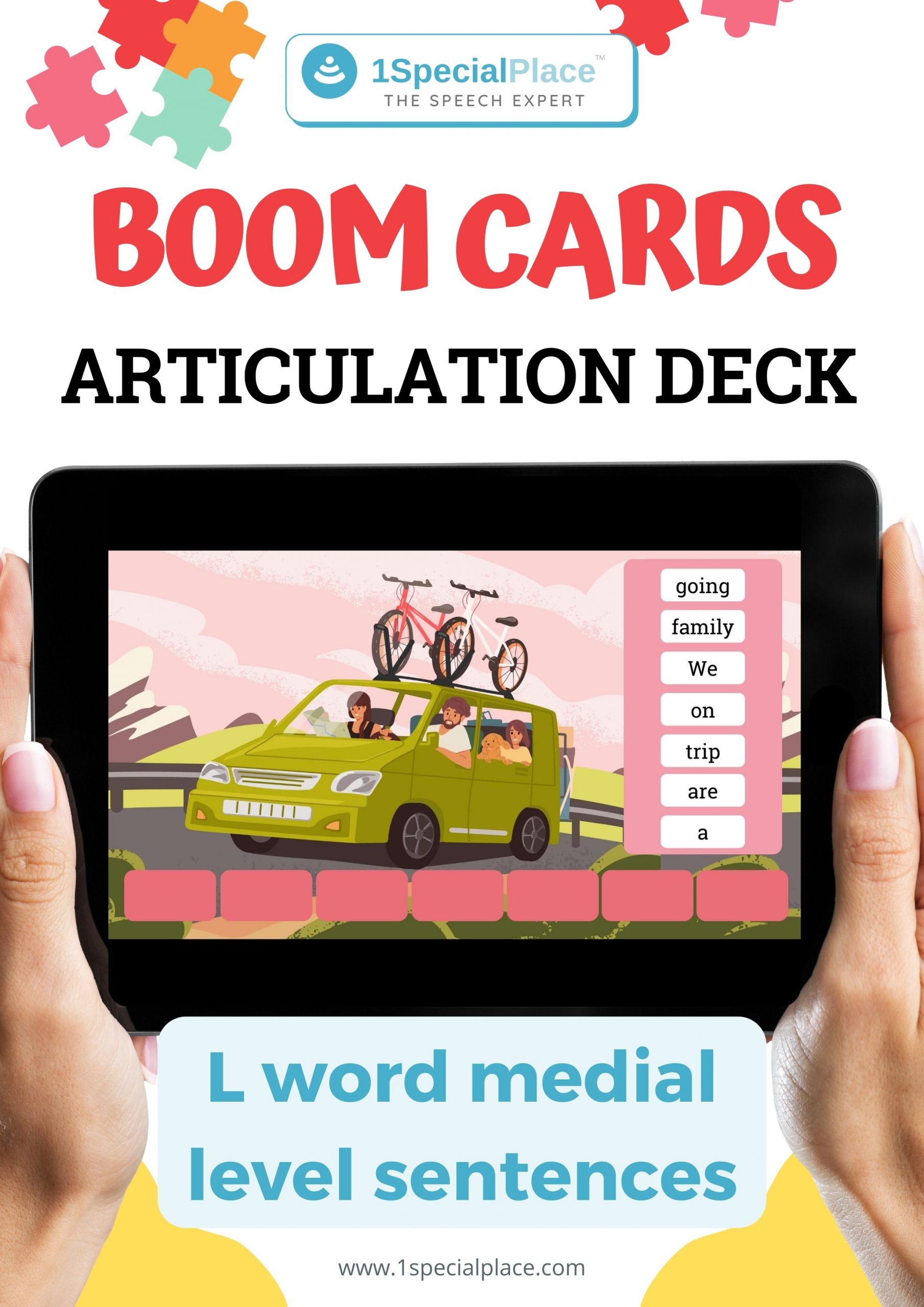 L word medial level sentences boom cards