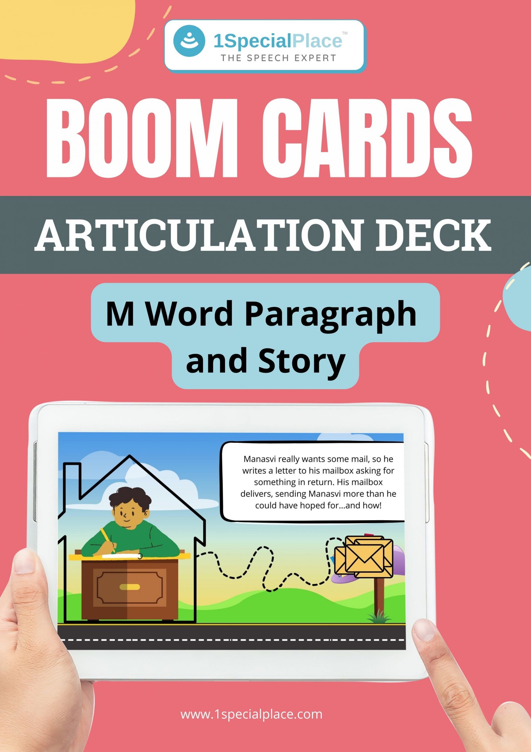 M paragraph and story boom cards