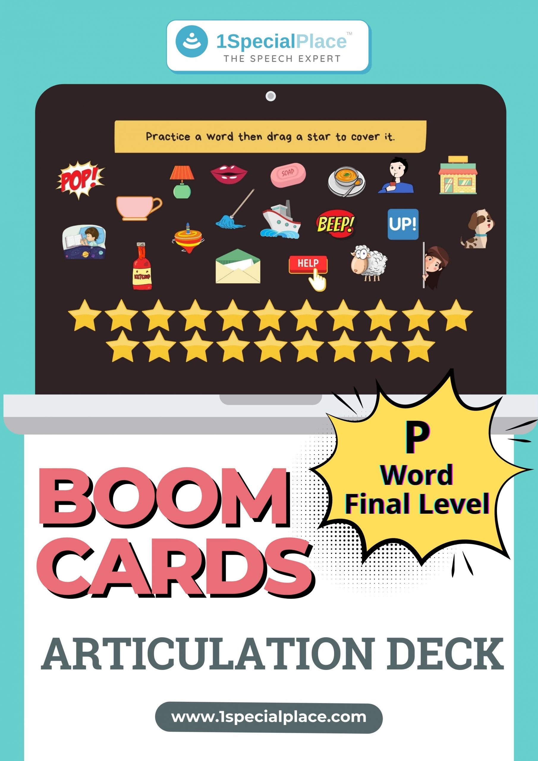 P word final level boom cards