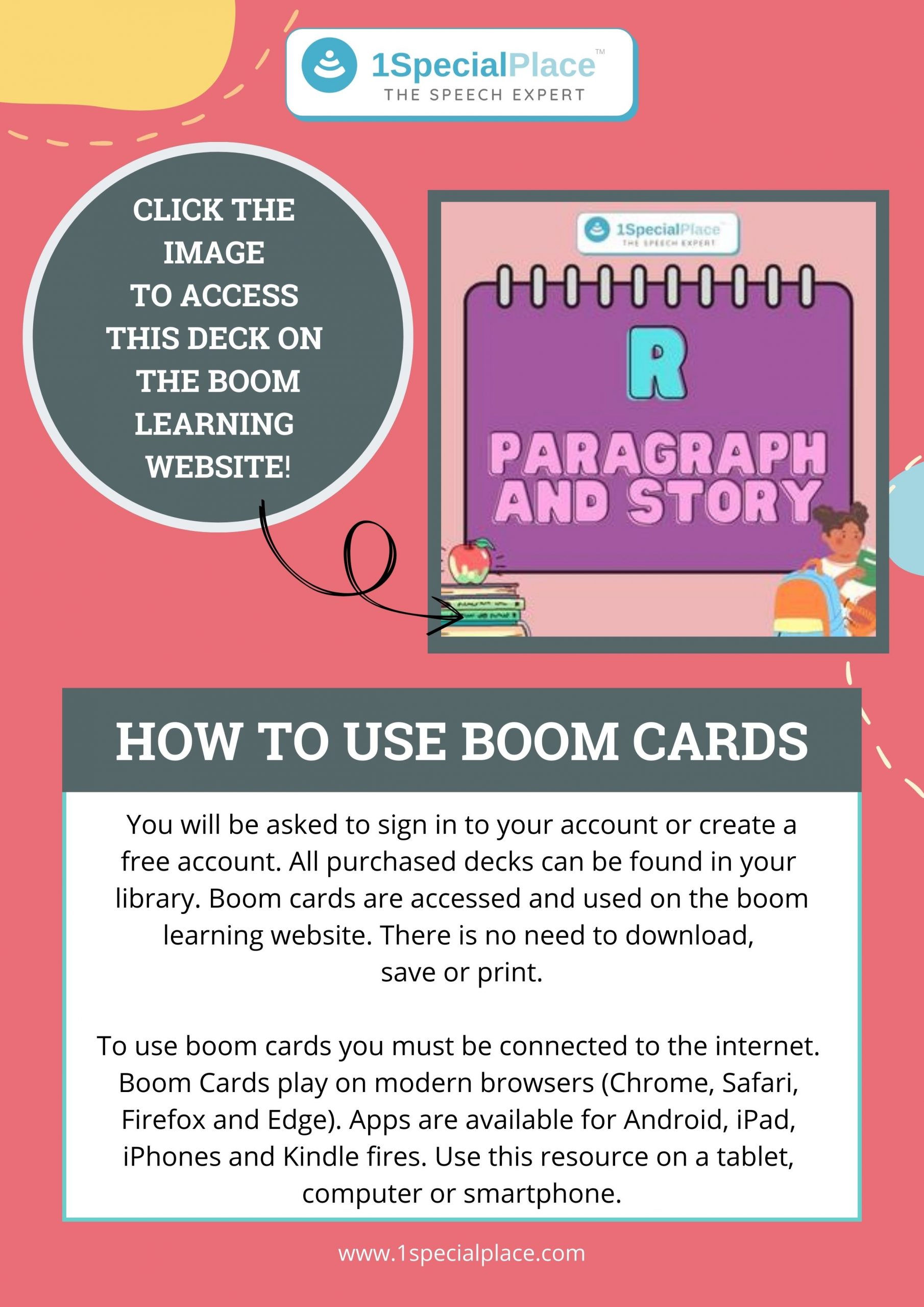 R paragraph and story boom cards