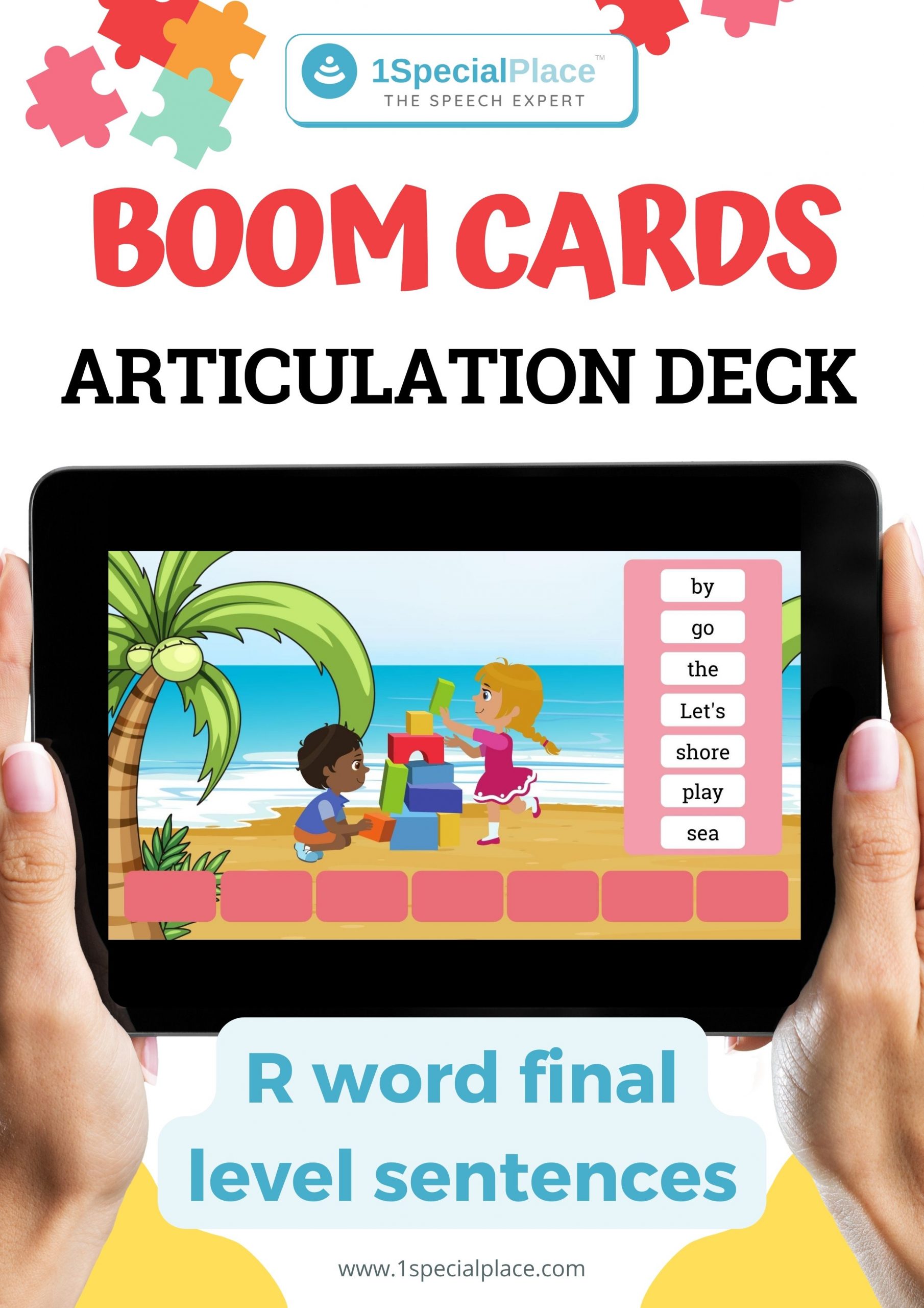 R word final level sentences boom cards