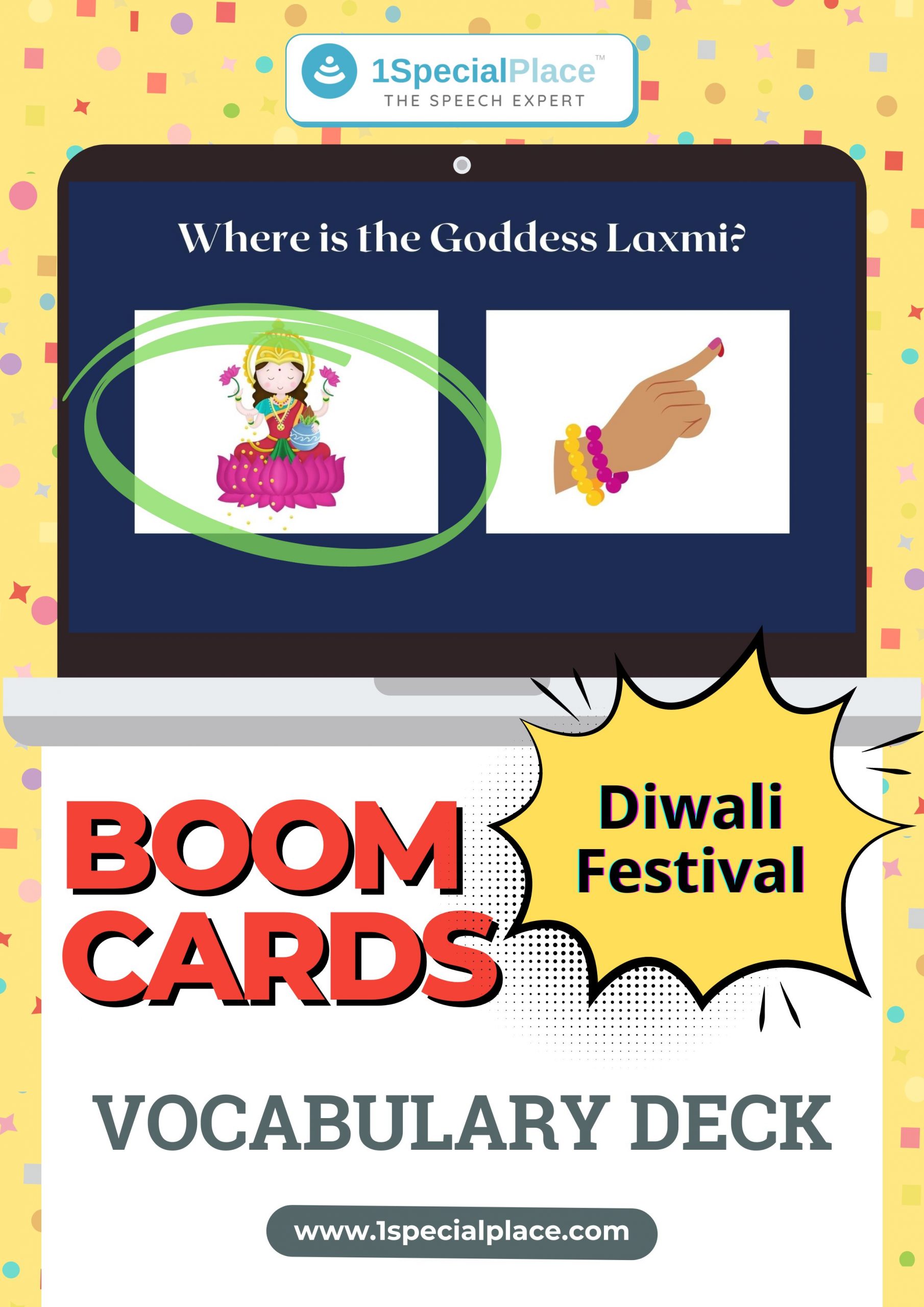 Diwali Vocab Deck - BOOM Cards