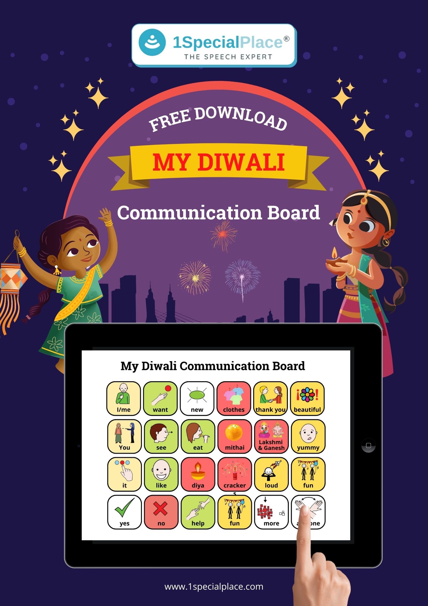 Diwali communication board portrait