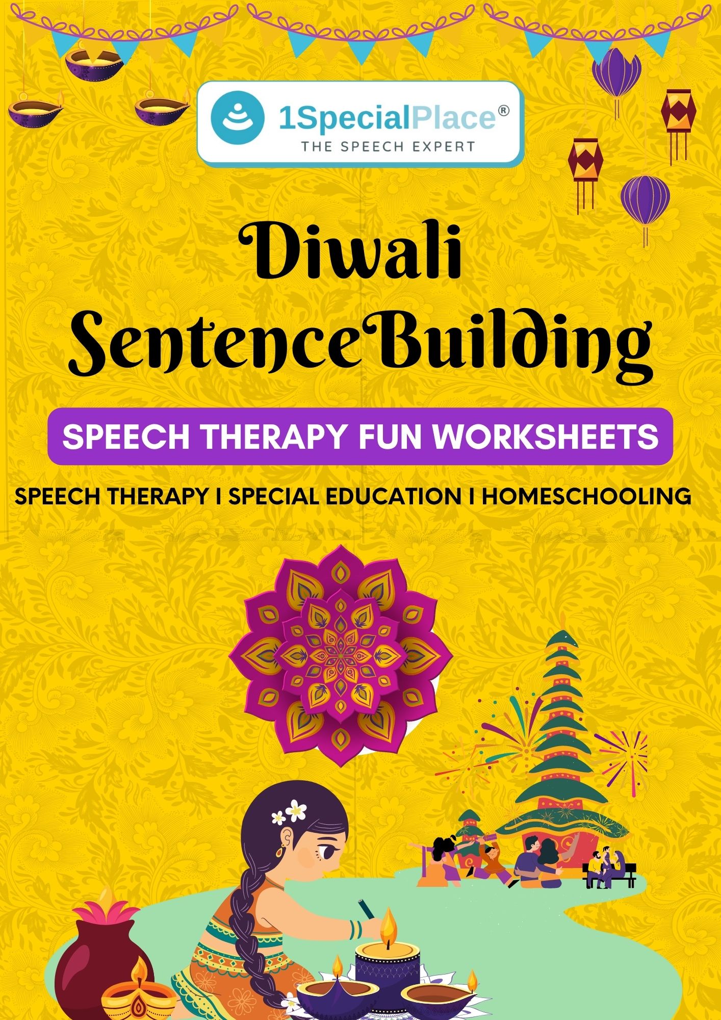 Diwali senctence building sheet