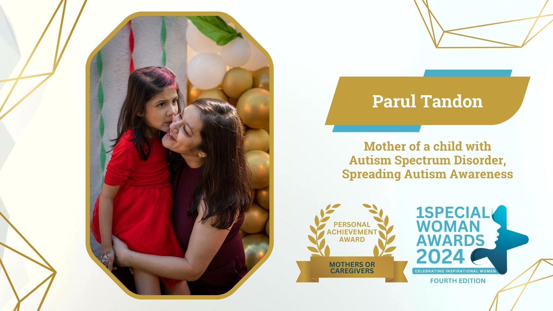 One special award 2024 winner Parul tondon at 1special place